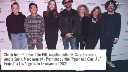 Angelina Jolie en bombe avec ses enfants pour soutenir un cher ami français