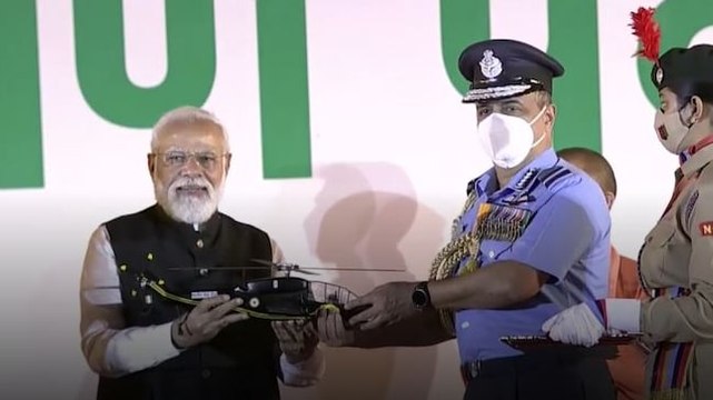 In a big Atmanirbhar defence push, PM Modi hands over indigenously-developed combat helicopters to IAF