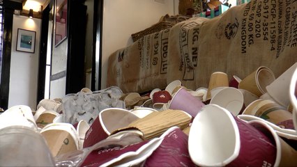 Sevenoaks coffee shop trashes store for environmental campaign
