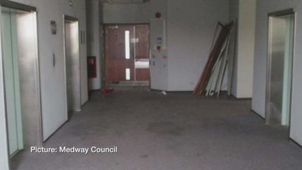 We take a look inside the derelict Mountbatten House in Chatham as council announce plans to redevelop it