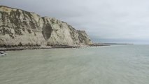 Footage captures White Cliffs of Dover eroding