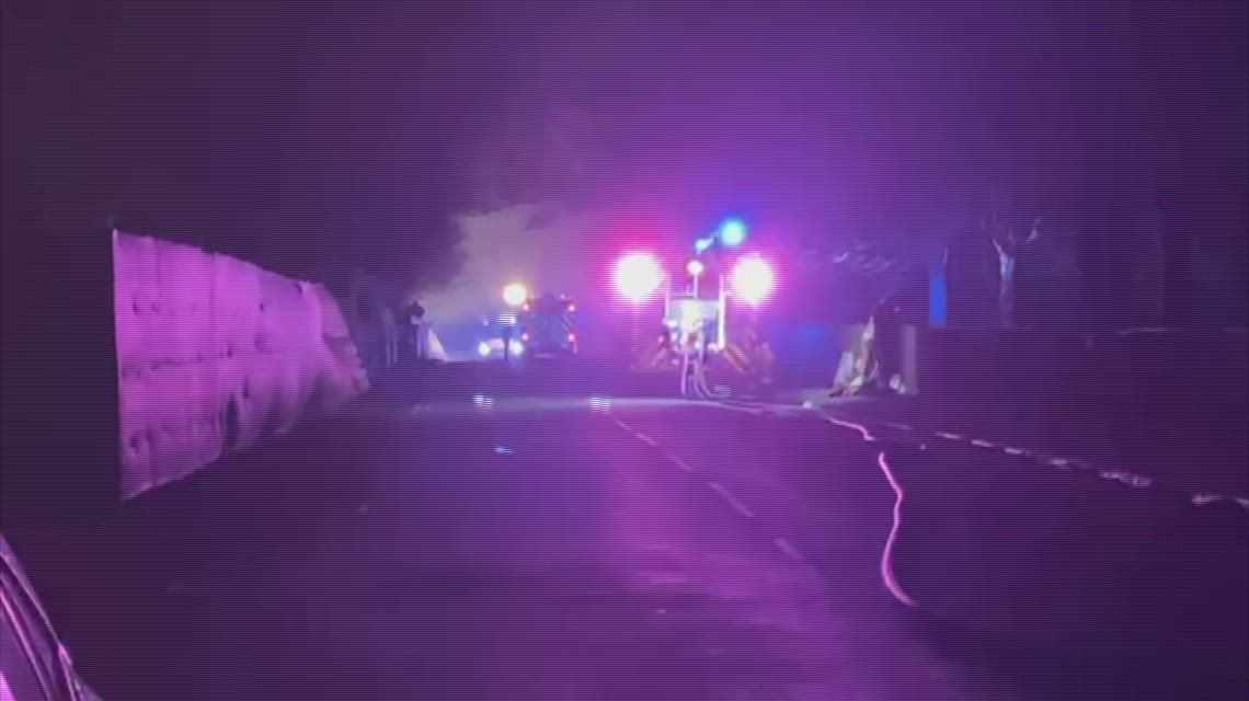 Emergency services outside Napier barracks following fire