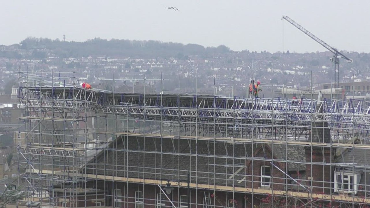 Work is underway to transform one of Britain's oldest hospitals into more than 100 homes