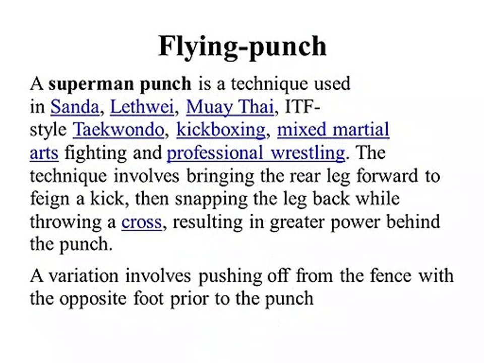 Other basic punches