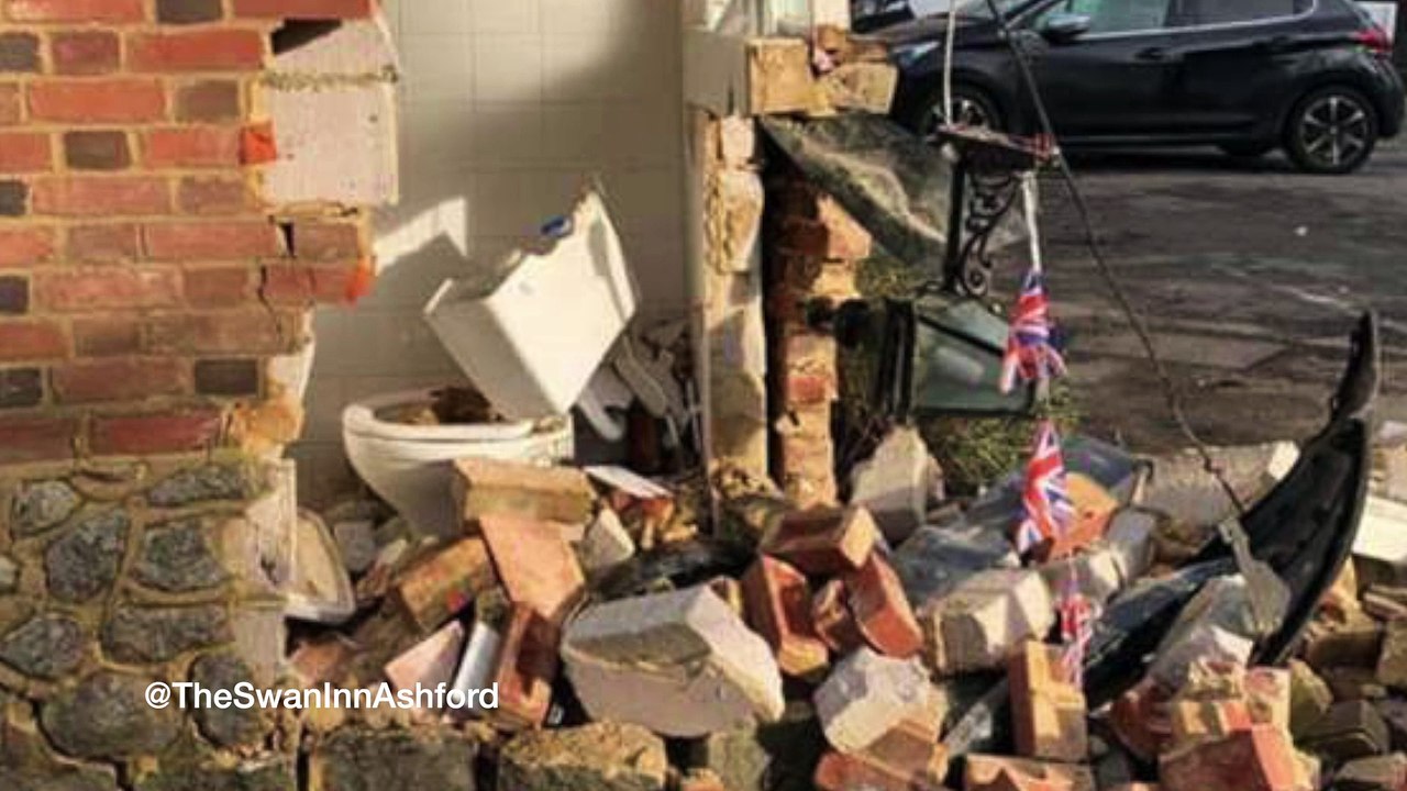 Ashford pub crashed into for second time in six months