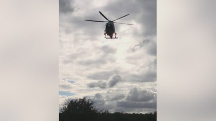 Air ambulance leaves scene after M26 crash