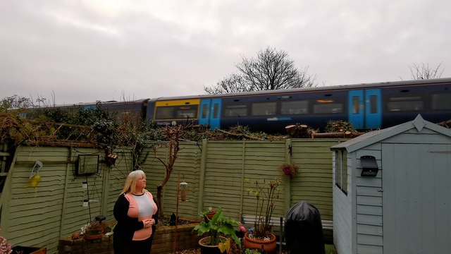 Residents anger at 'lack of privacy' after trees felled next to railway line