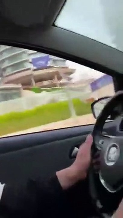 “Si nos matamos, nos matamos”: se filmaron grabaron antes de chocar en Mar del Plata