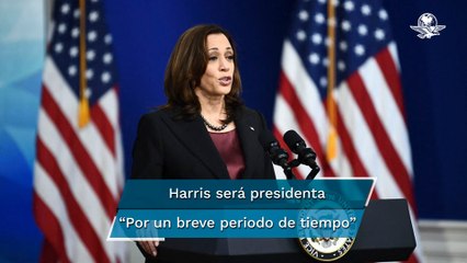 Kamala Harris hace historia al ser la primera mujer en ocupar temporalmente la Presidencia de EU