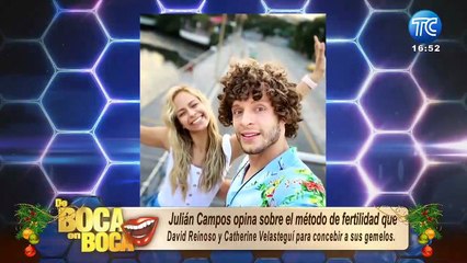 Julián Campos habla del proceso que lleva con su esposa Campanita para tener un bebé