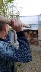 Russian Guy Hits Insane Skill Shot with Tool