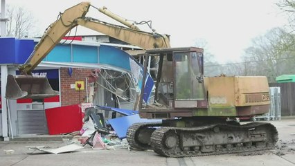 Download Video: Footage shows damage caused by Staplehurst ram raid