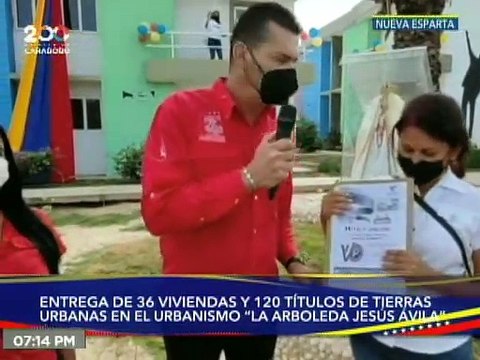 GMVV entregó 36 viviendas y 120 títulos de tierras urbana en el Edo. Nueva Esparta