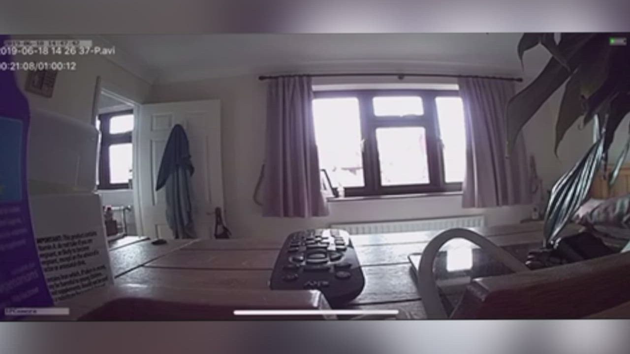 A secret camera was set up at the Larkfield property
