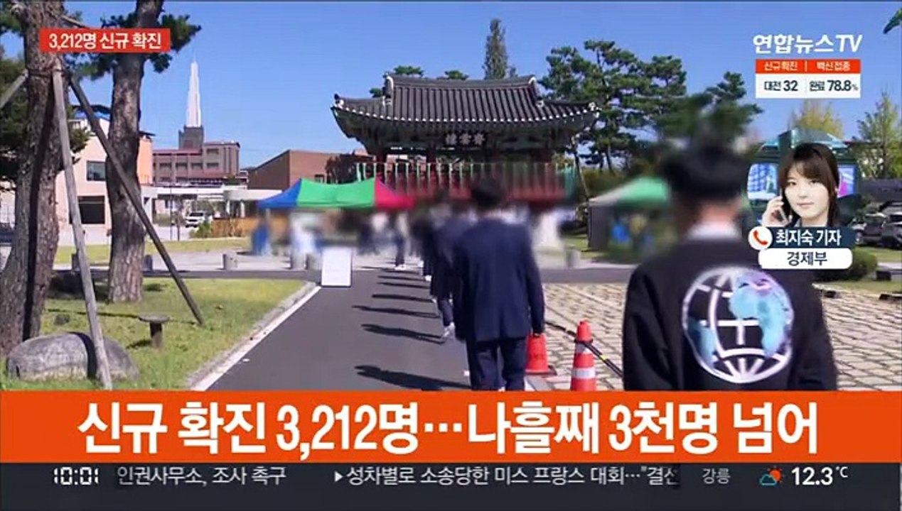 신규 확진 나흘째 3천명대…방역 최대 '고비'