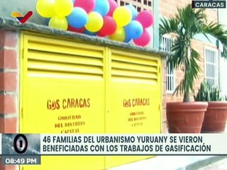 Familias del Urbanismo Yuruany fueron beneficiadas con instalación de servicio de gas directo