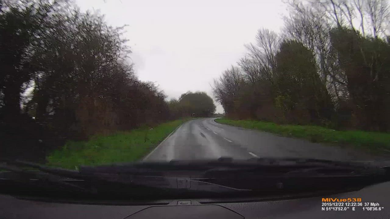 Dashcam footage shows moment lorry nearly crashes on A2