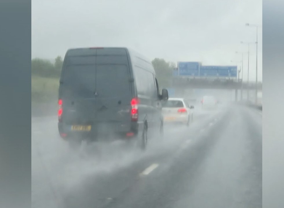 Amber warning issued as heavy rain hits the county