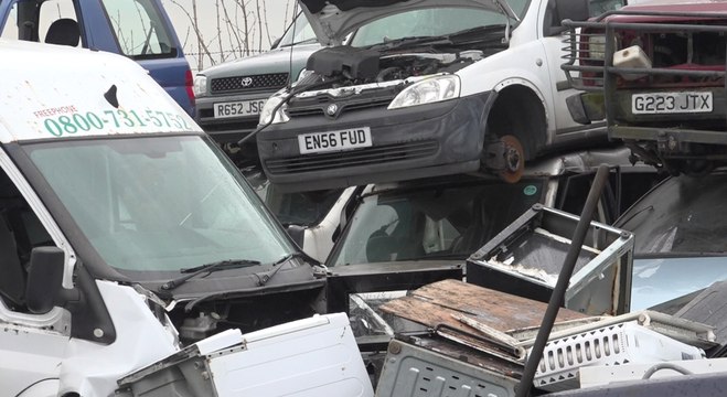 Council destroys cars in fly-tipping crackdown