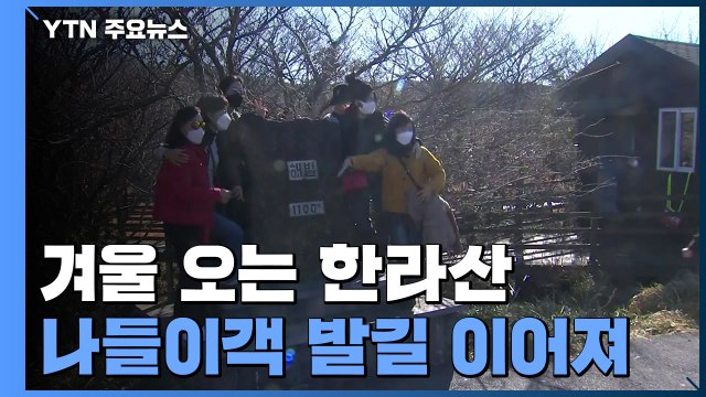 가을 가고 겨울 오는 한라산...나들이객 발길 이어져 / YTN