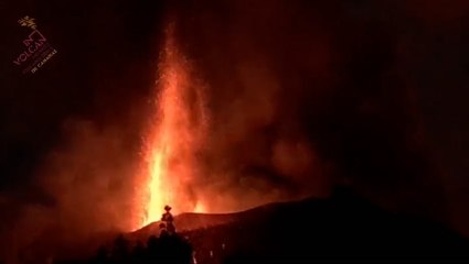 Fresh eruptions at the Cumbre Vieja volcano two months after it sprang to life