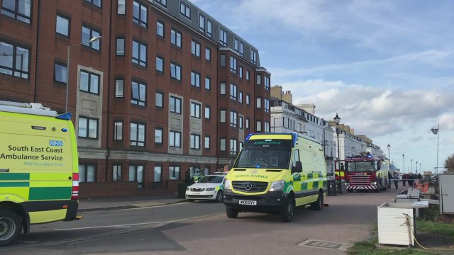 Prince of Wales Terrace closed after man believed to have fallen from Queens Flats in Deal