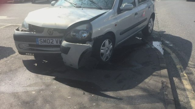 Car smashes into wall outside Maidstone Magistrates' Court