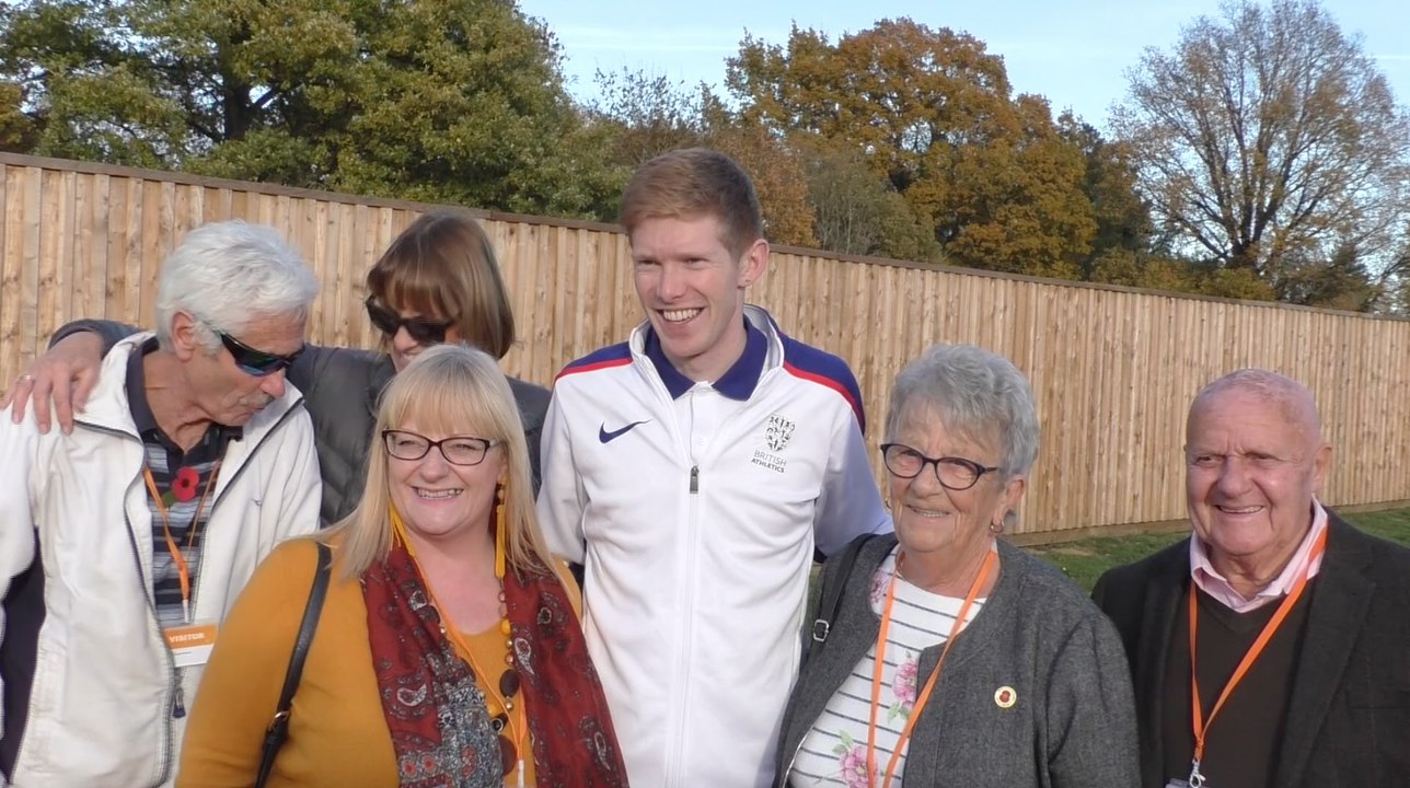 Olympic race walker gets locals moving
