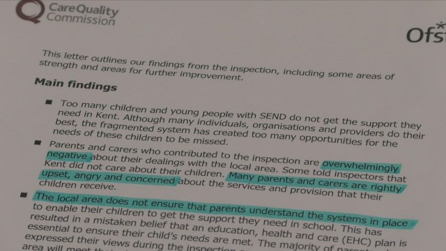 Parents in Kent angry as Ofsted urges KCC to improve SEN provision