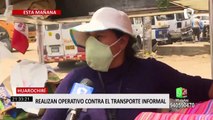 Huarochirí: continuarán operativos para erradicar transportistas ilegales