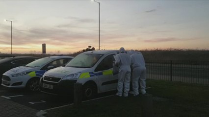 Forensics specialists at the scene in Castle Drive, Margate