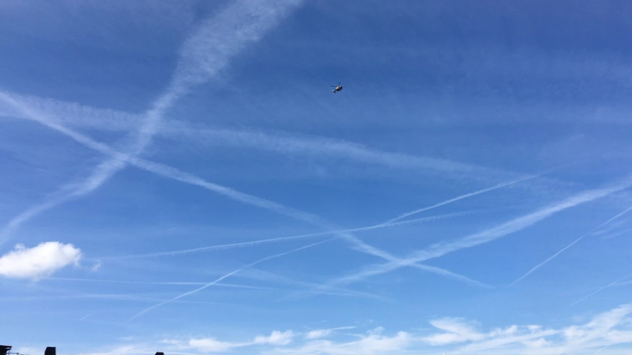 Police helicopter over Gravesend