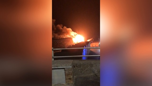 Birchington: Beach huts set on fire