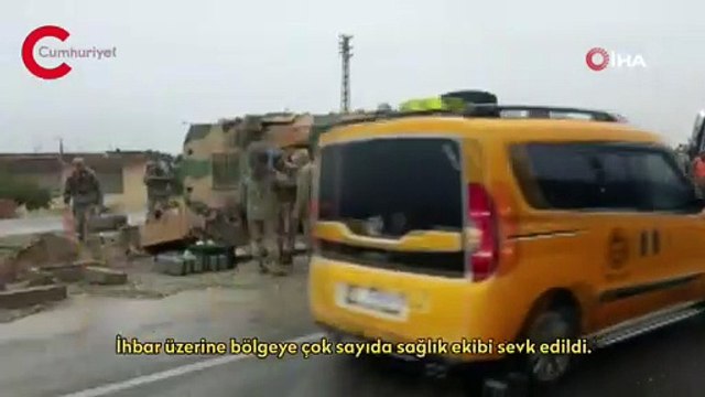 Hatay’da zırhlı askeri araç devrildi: 3 asker yaralı