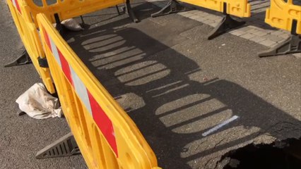 A huge sinkhole has appeared in Allington