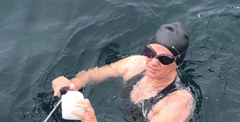 Woman becomes the oldest to swim the English Channel