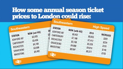Kent commuters to pay more after fare hike