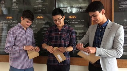 Students from Simon Langton boys school open results