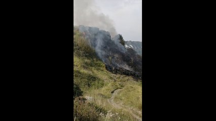 Fire on East Cliff, Folkestone