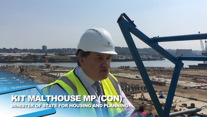 Housing minister visits Rochester building site