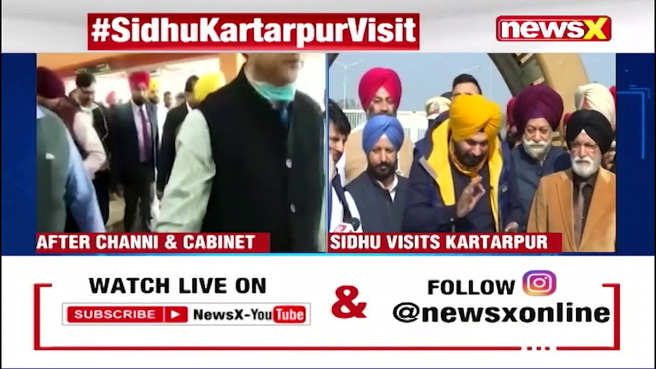 Sidhu Reaches Kartarpur Sahib After CM Channi & Cabinet Visit NewsX