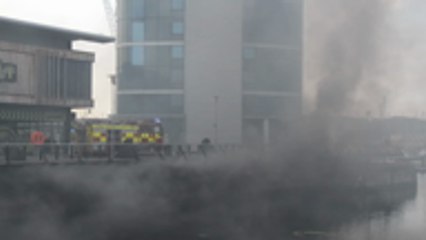 Fire breaks out at Chatham Dockside