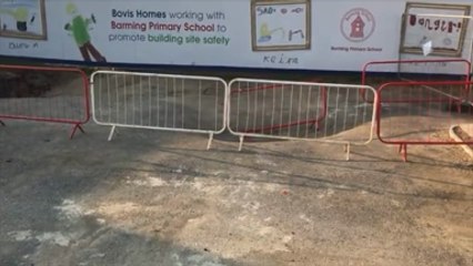 Sinkholes open at Barming development