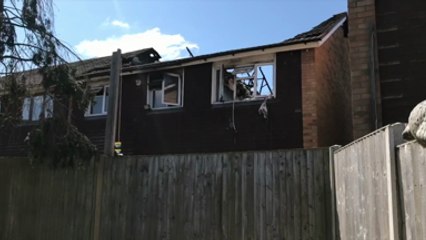 Daytime Ashford fire footage