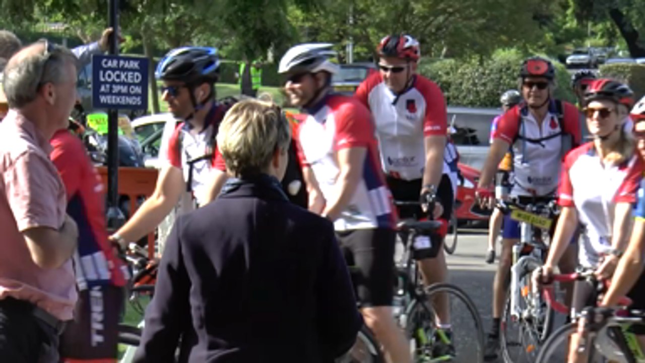 RBLI begin 150 mile bike ride to celebrate Falklands War