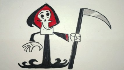 Billy and Mandy-How to draw Grim Reaper