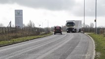 Trucks stopped as Ashford International Truckstop reaches full capacity