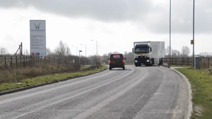 Trucks stopped as Ashford International Truckstop reaches full capacity