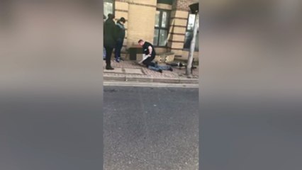 Man given fine after arrest for 'threatening behaviour'