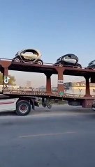 شاهد.. لحظة وصول أول دفعة من مركبات التوكتوك الفرنسية للمملكة